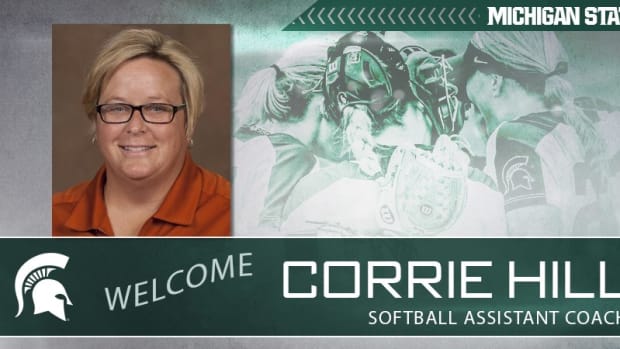 coach Corrie Hill to the Michigan State staff (PHOTO:  MSU SID)